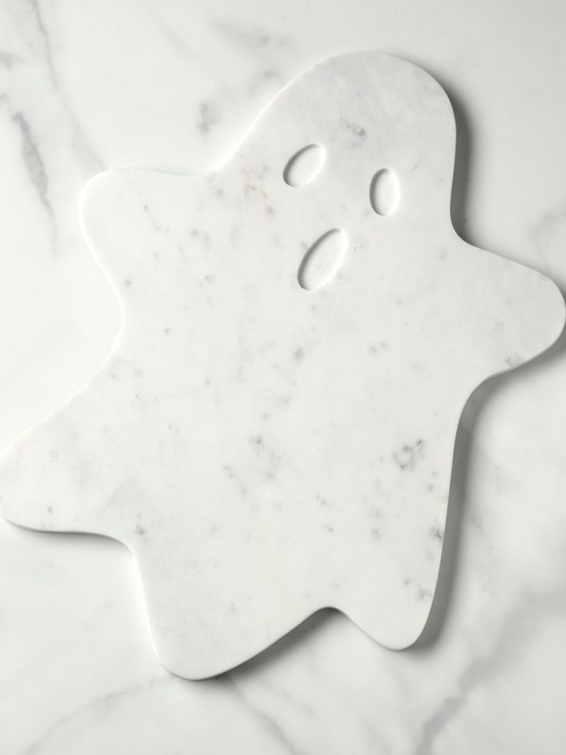 White Marble Ghost Serving Board